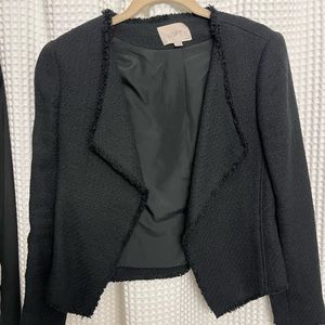 Woven Black Blazer